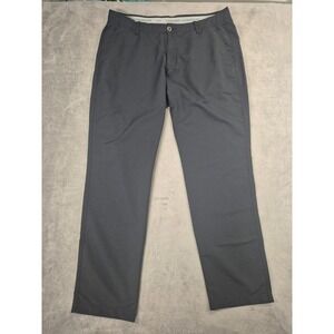 Under Armour Pants Mens 38x32 Gray Matchplay Golf Stretch Chino Trousers Logo